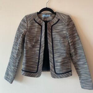 Antonio Melani Navy/White Striped Blazer, Size 0